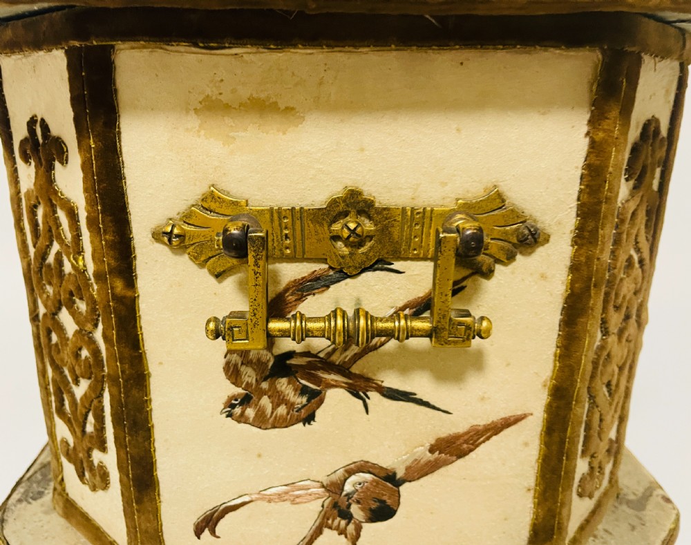 Antique French Embroidered Box
 View VI