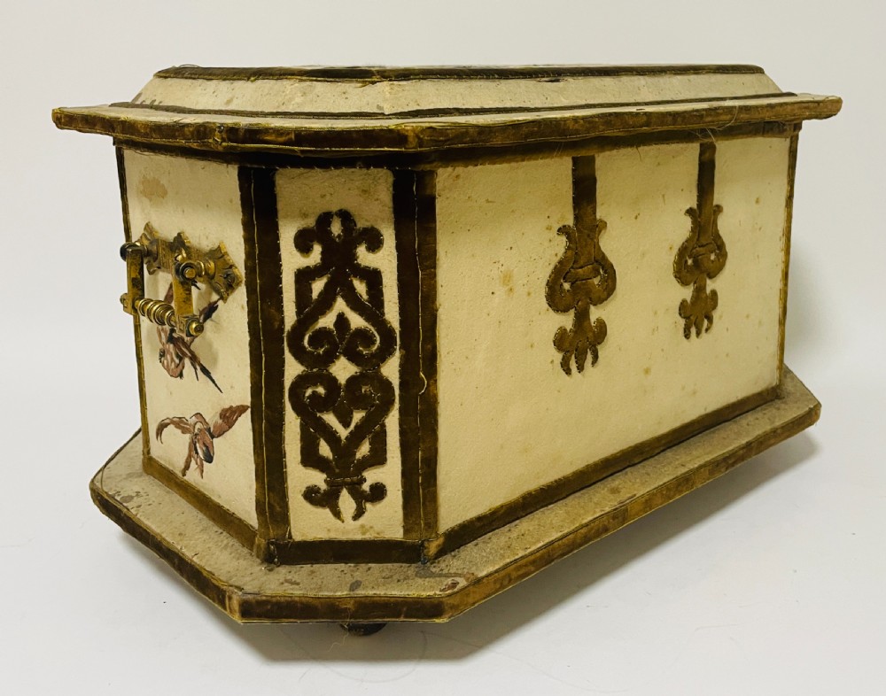 Antique French Embroidered Box
 View VII