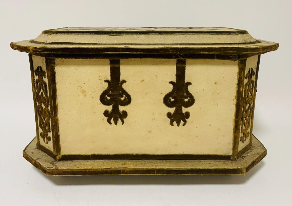 Antique French Embroidered Box
 View X