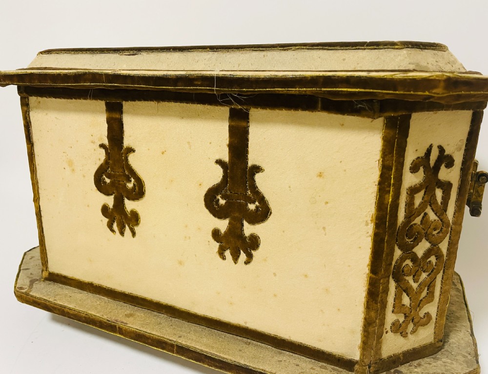 Antique French Embroidered Box
 View XVIII
