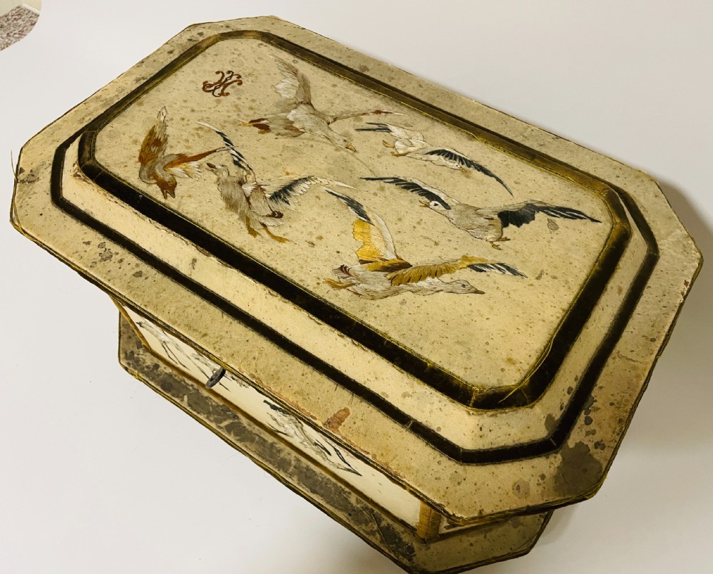 Antique French Embroidered Box
 View XXIII