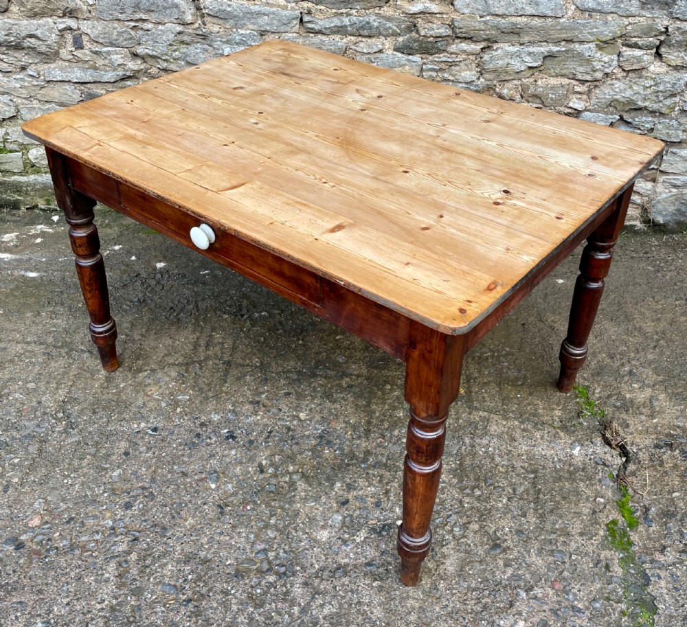 Victorian Pine Farmhouse Table View III