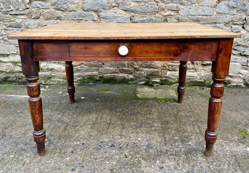 Victorian Pine Farmhouse Table View IV