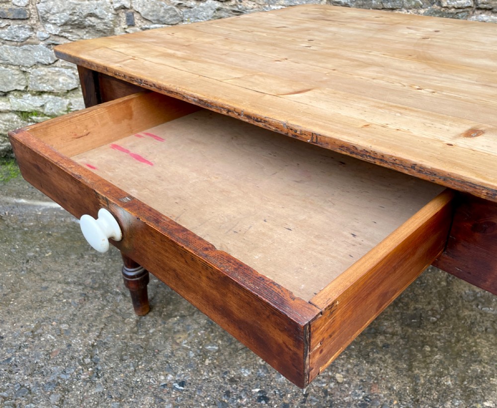 Victorian Pine Farmhouse Table View V