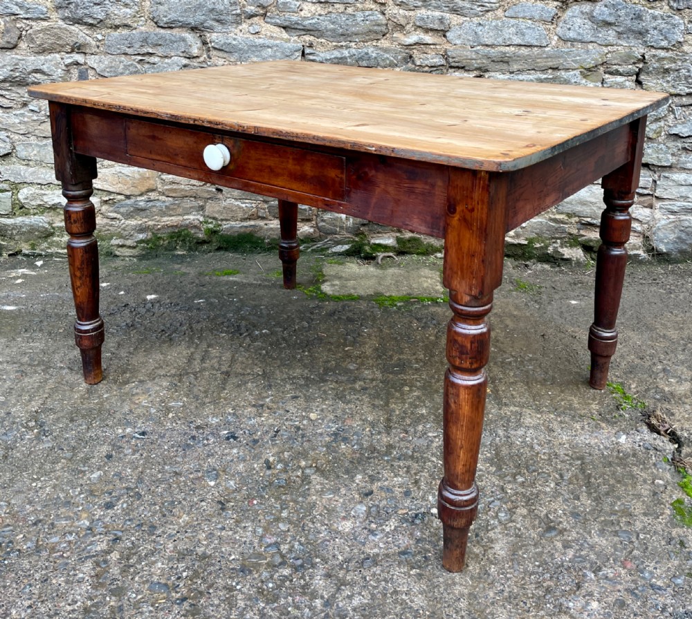 Victorian Pine Farmhouse Table View VI