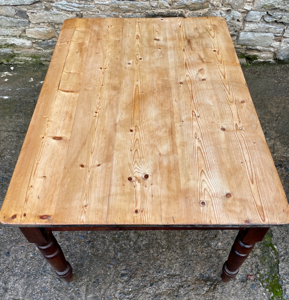 Victorian Pine Farmhouse Table View VIII