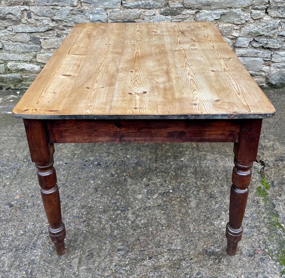 Victorian Pine Farmhouse Table View X