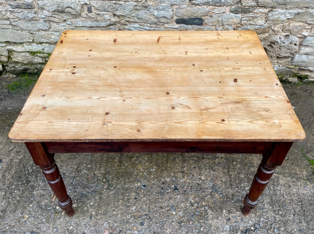Victorian Pine Farmhouse Table View XIV