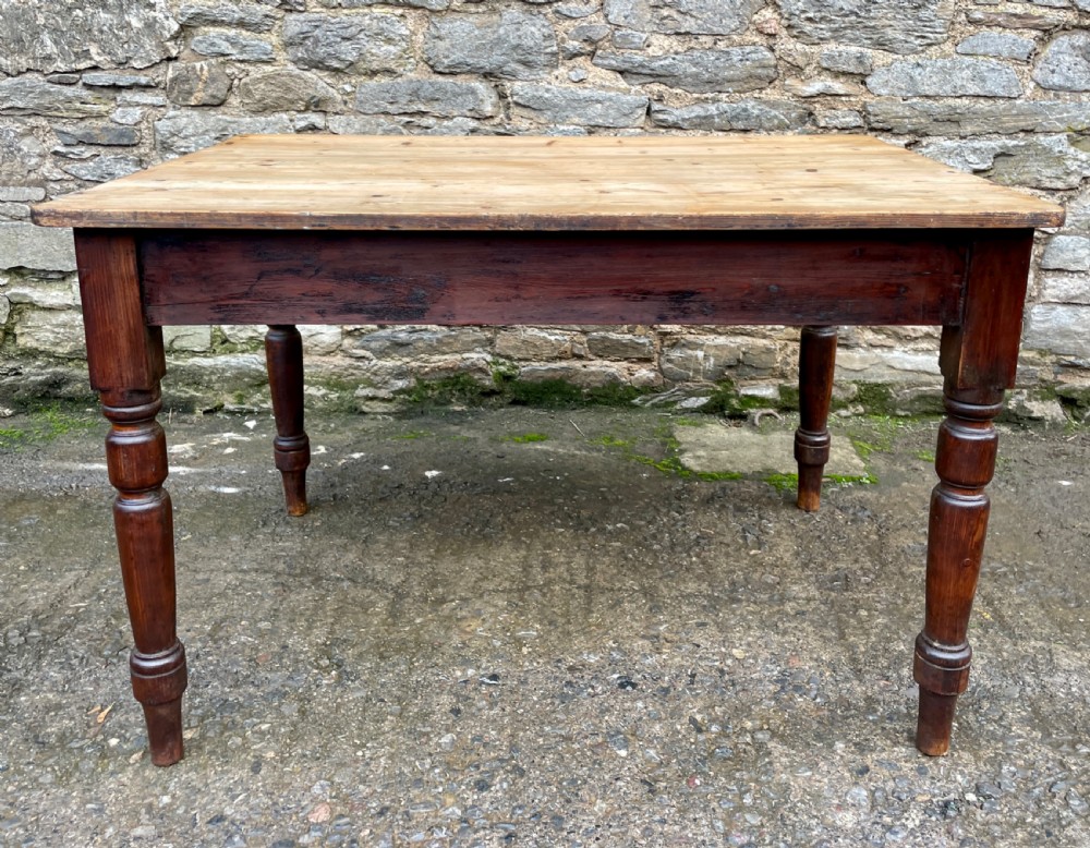 Victorian Pine Farmhouse Table View XV