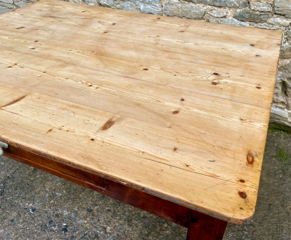 Victorian Pine Farmhouse Table View XVII
