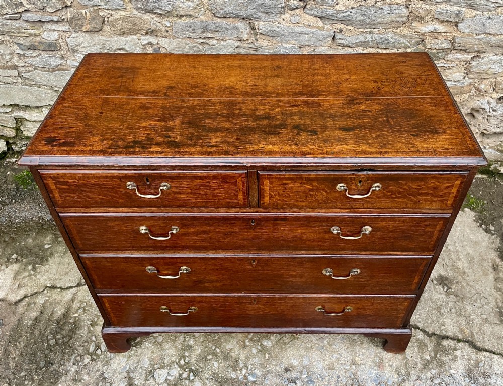 Georgian Oak Chest of Drawers View IV