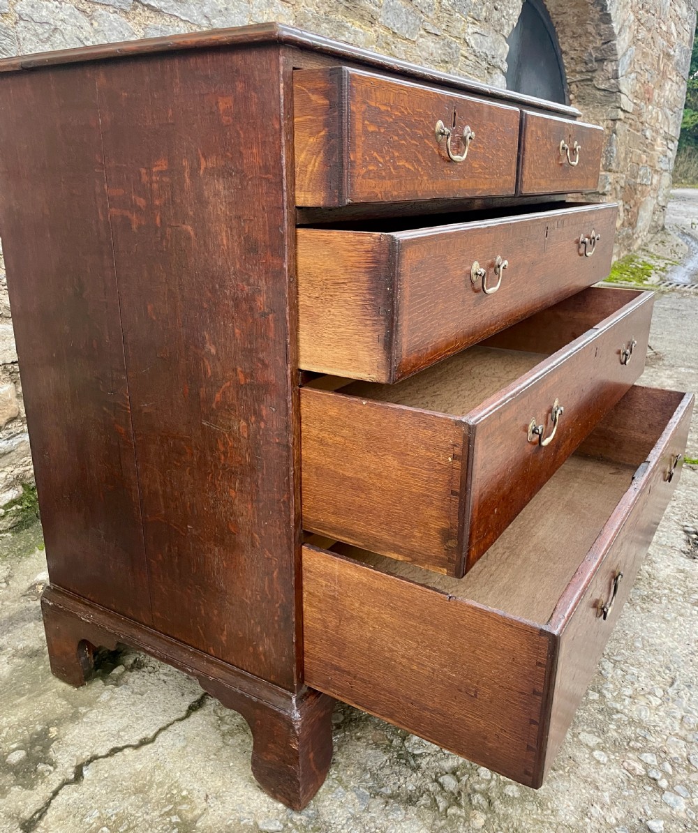 Georgian Oak Chest of Drawers View X