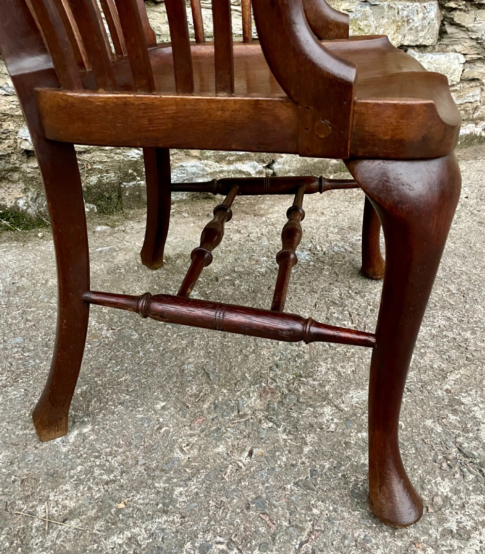Victorian Oak Office Chair View III