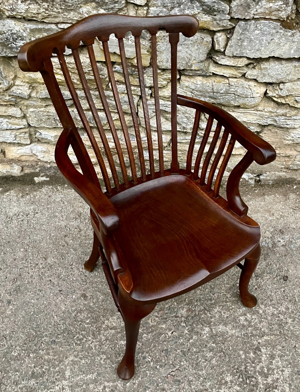 Victorian Oak Office Chair View IV