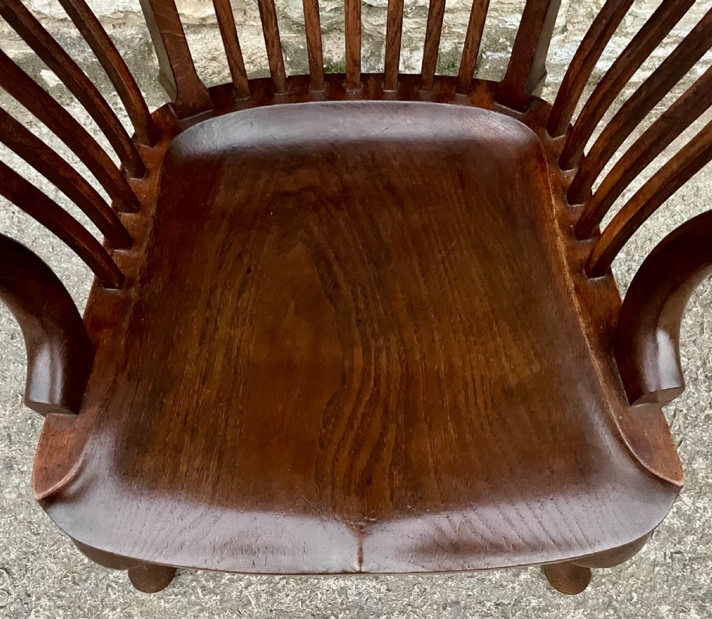 Victorian Oak Office Chair View V