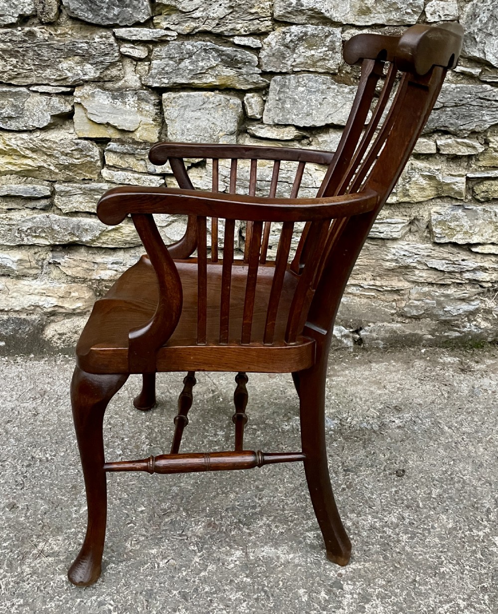 Victorian Oak Office Chair View VI
