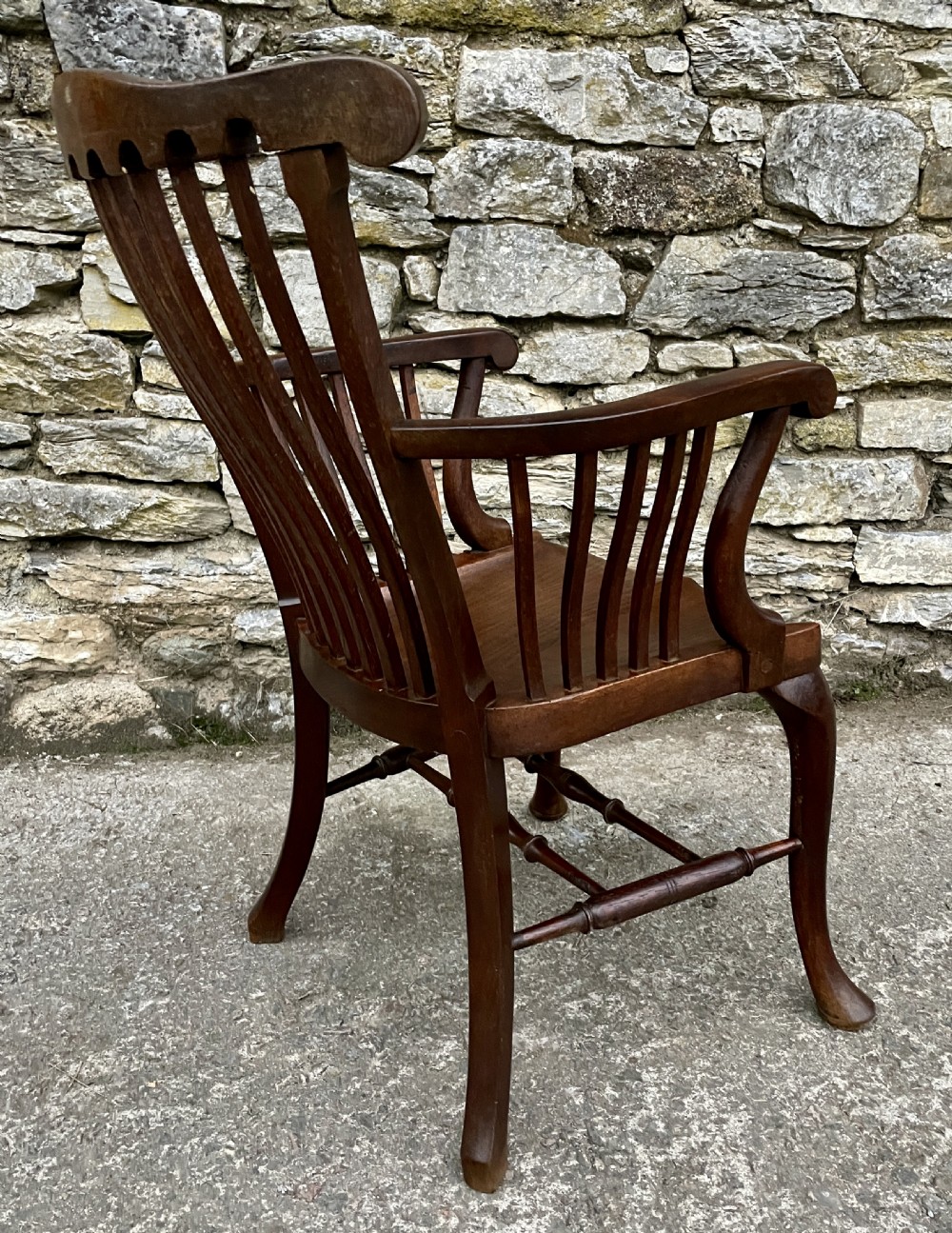 Victorian Oak Office Chair View X