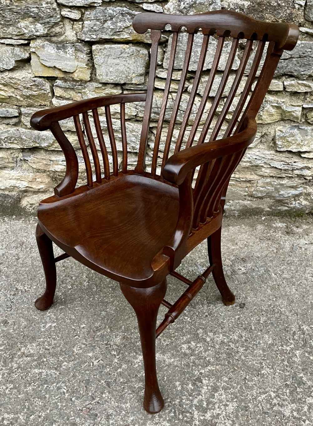 Victorian Oak Office Chair View XI