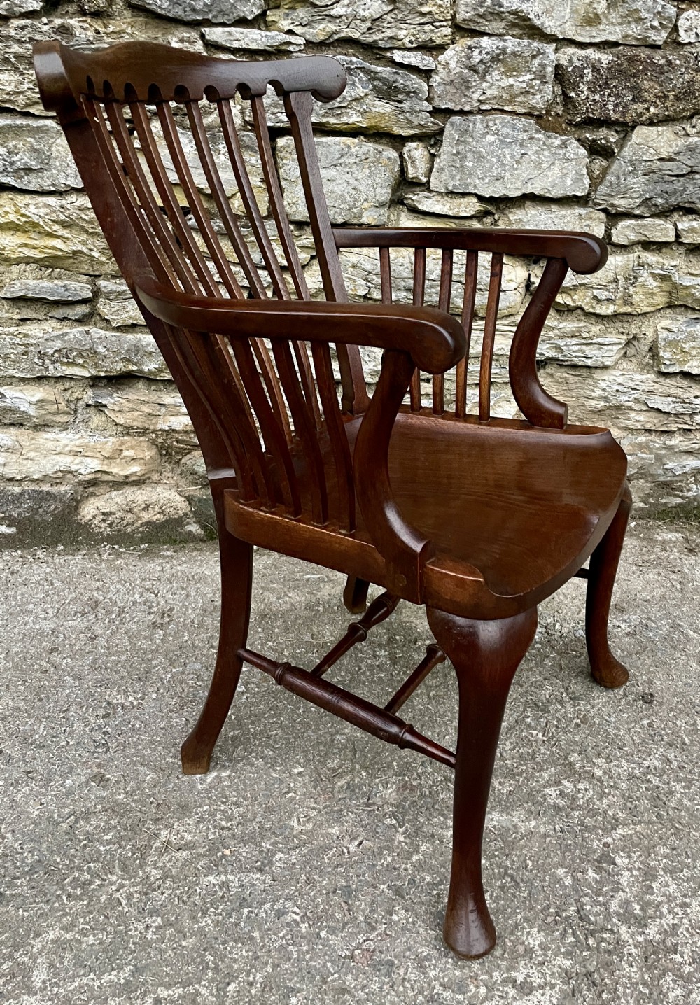 Victorian Oak Office Chair View XVI