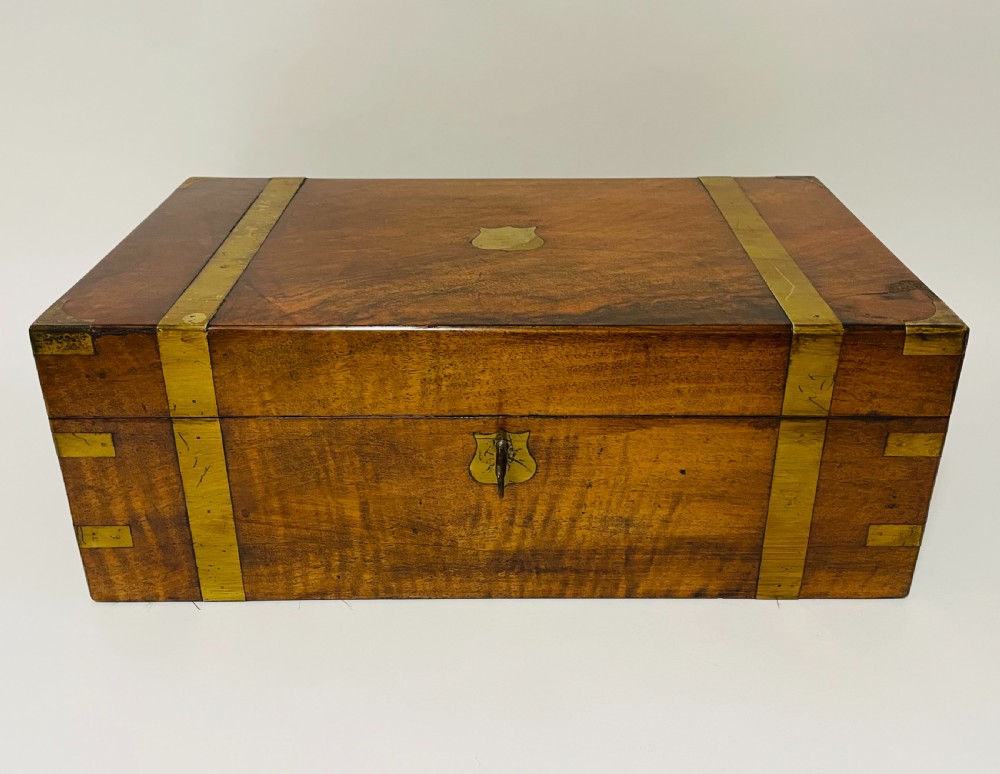 Victorian Walnut Writing Slope with Secret Drawers