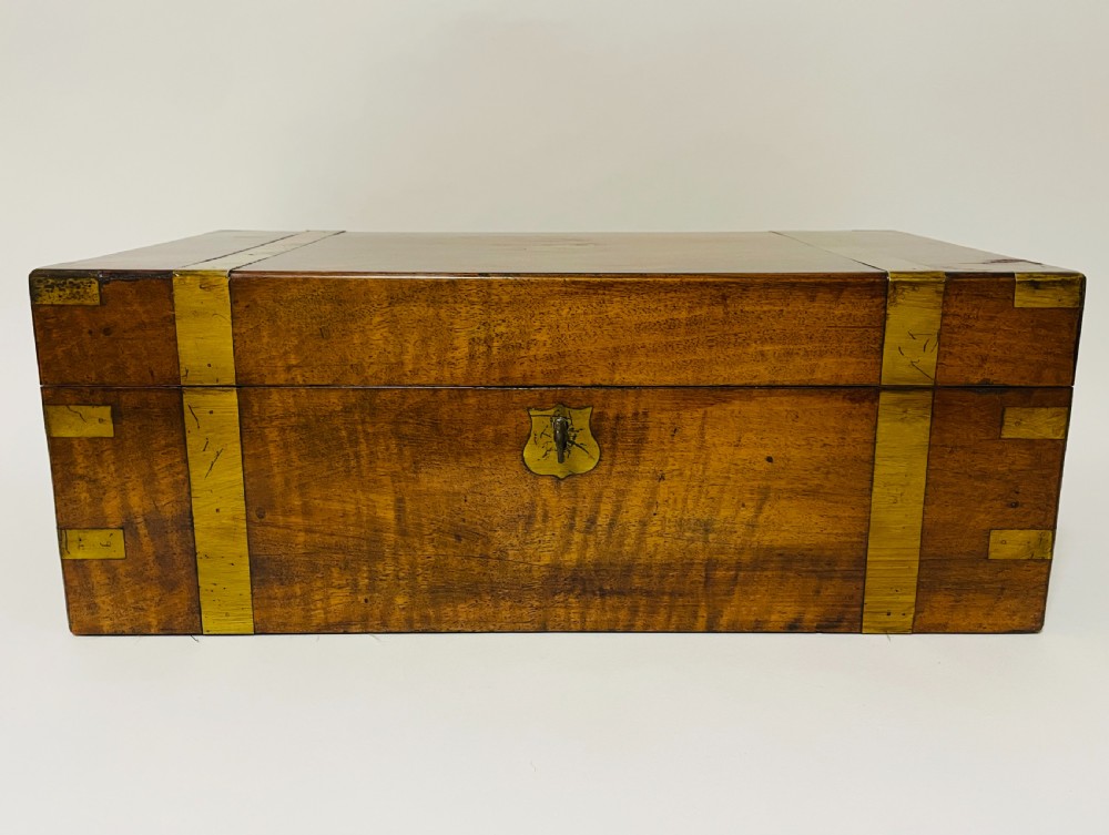 Victorian Walnut Writing Slope with Secret Drawers View II