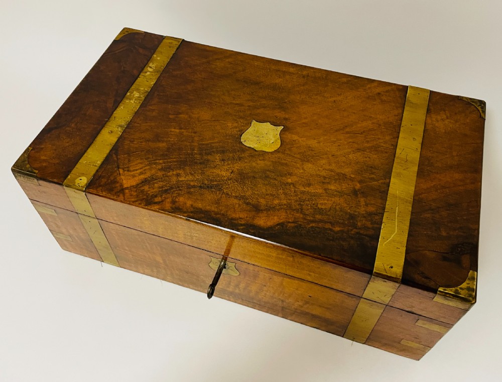 Victorian Walnut Writing Slope with Secret Drawers View III