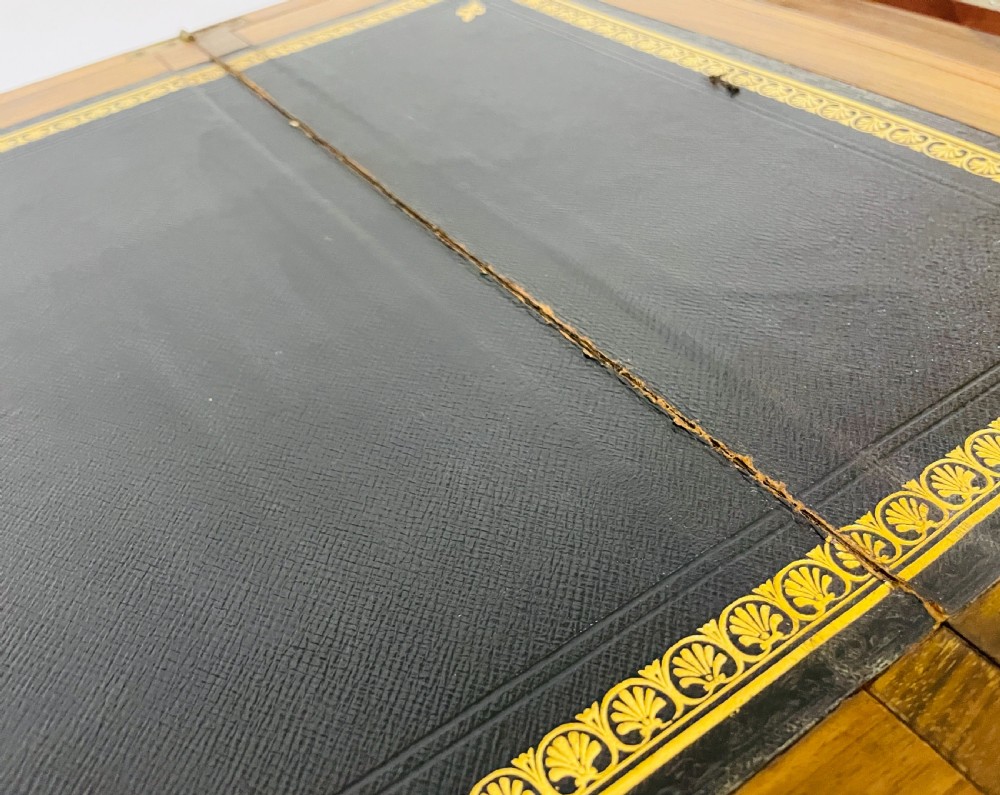Victorian Walnut Writing Slope with Secret Drawers View IX