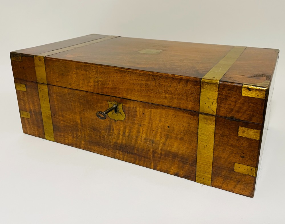 Victorian Walnut Writing Slope with Secret Drawers View XI