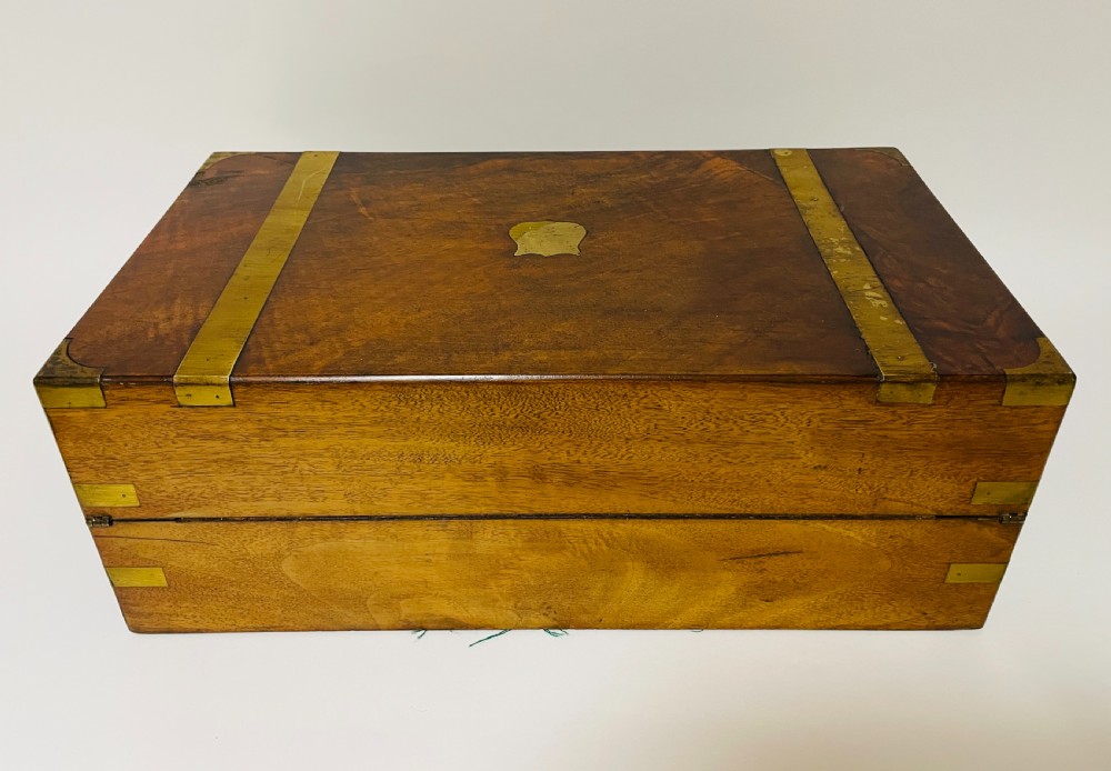 Victorian Walnut Writing Slope with Secret Drawers View XIII