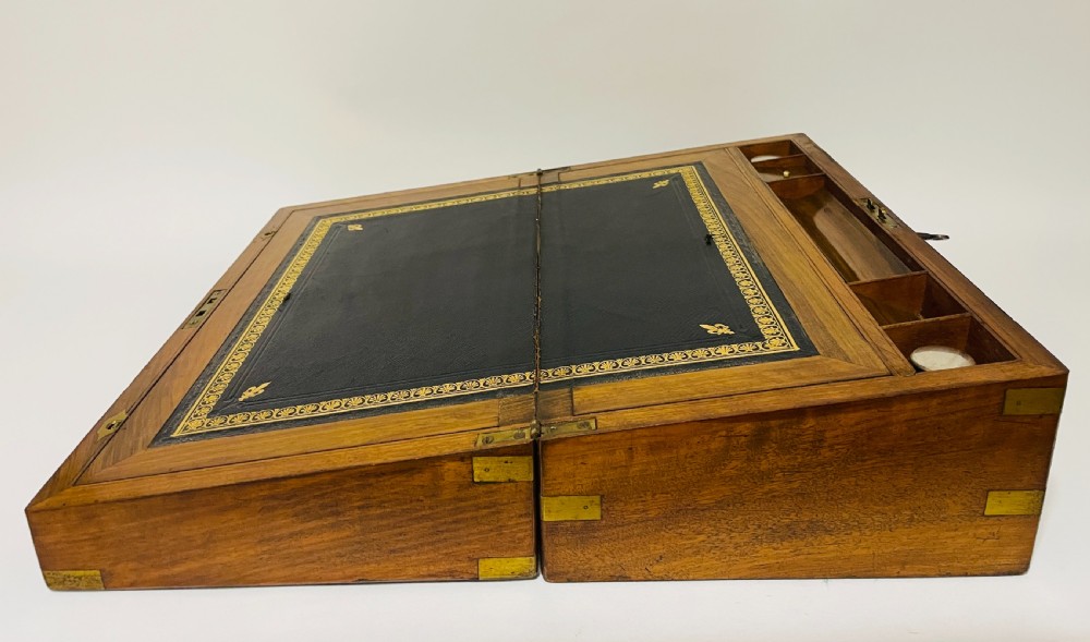 Victorian Walnut Writing Slope with Secret Drawers View XV