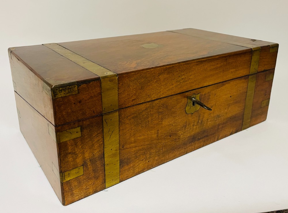 Victorian Walnut Writing Slope with Secret Drawers View XVIII
