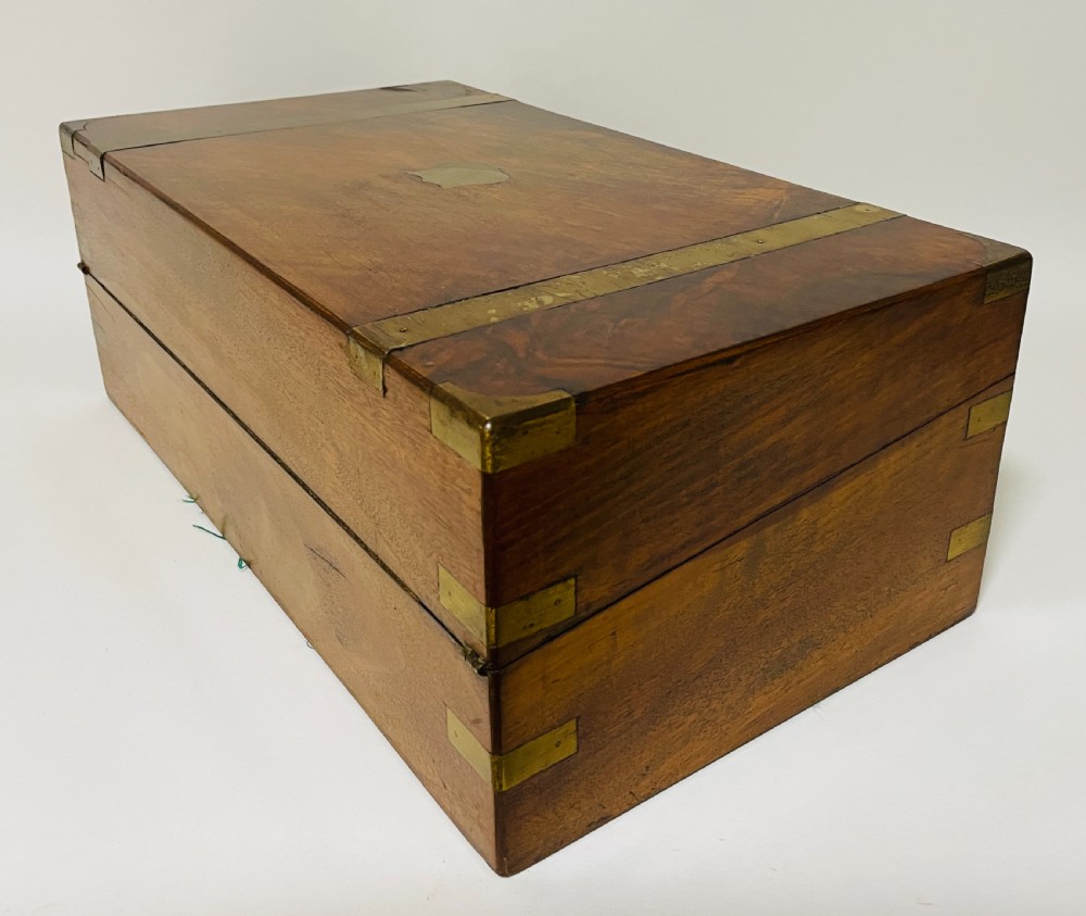 Victorian Walnut Writing Slope with Secret Drawers View XIX