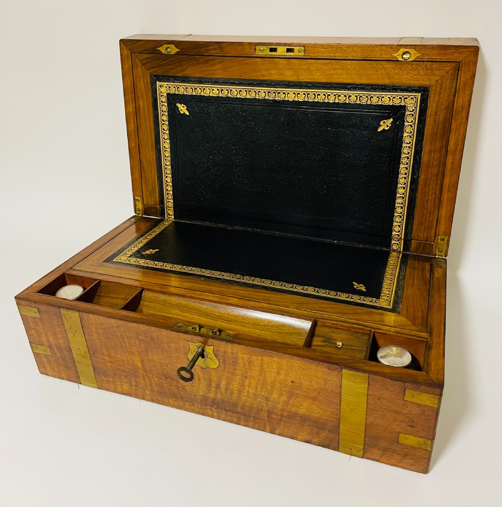 Victorian Walnut Writing Slope with Secret Drawers View XXI