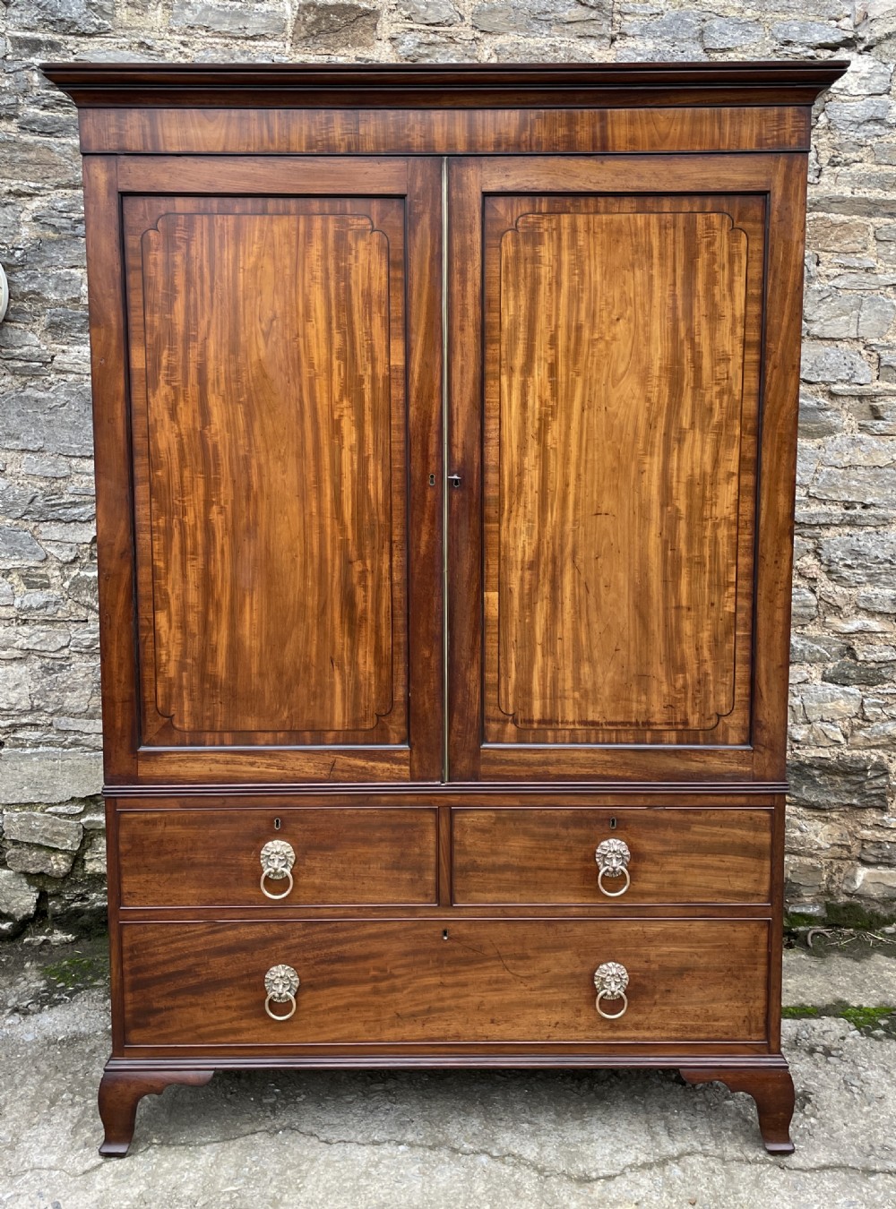 Georgian Mahogany Press Cupboard