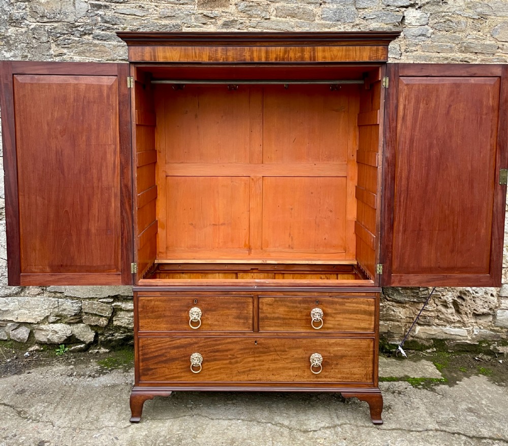Georgian Mahogany Press Cupboard View IX