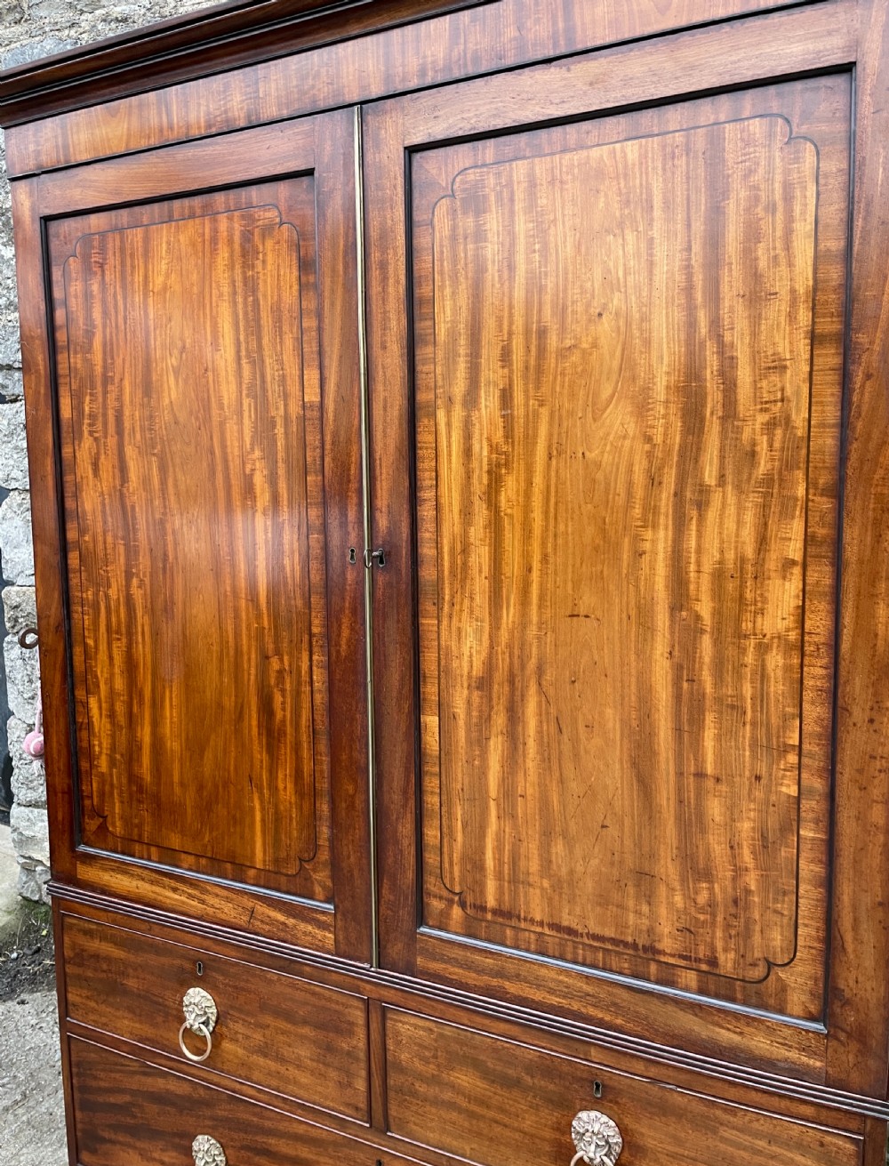 Georgian Mahogany Press Cupboard View XVIII
