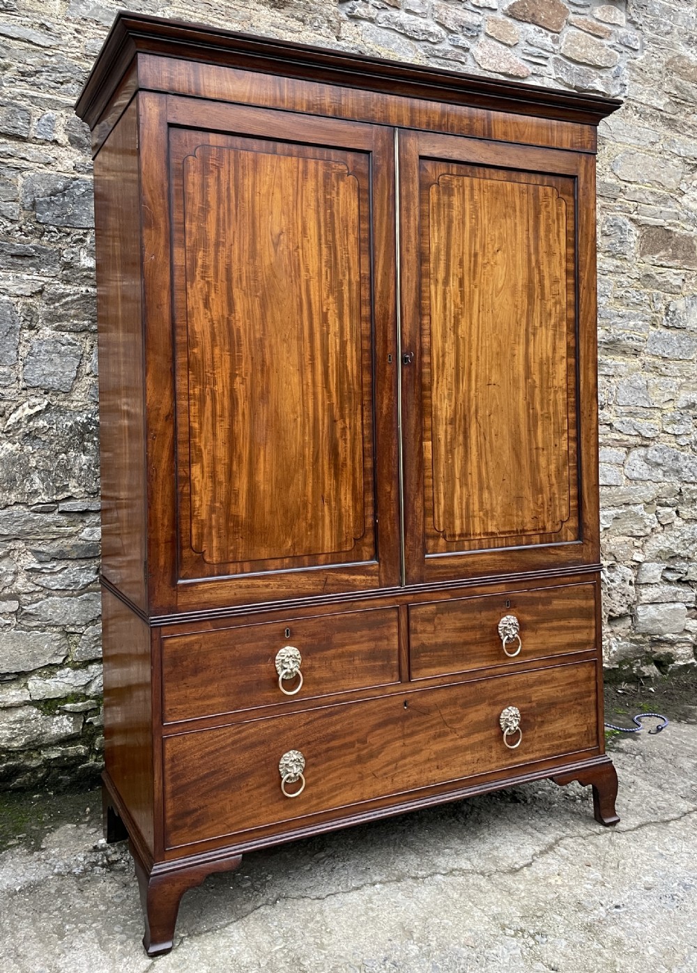 Georgian Mahogany Press Cupboard View XX