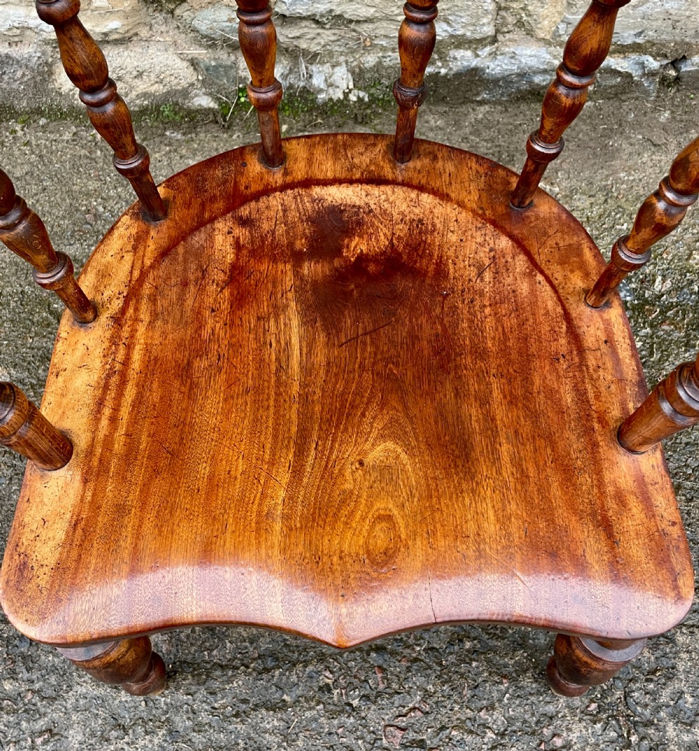Antique Elm Captains Chair View III