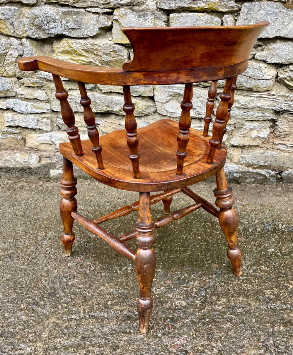 Antique Elm Captains Chair View VII