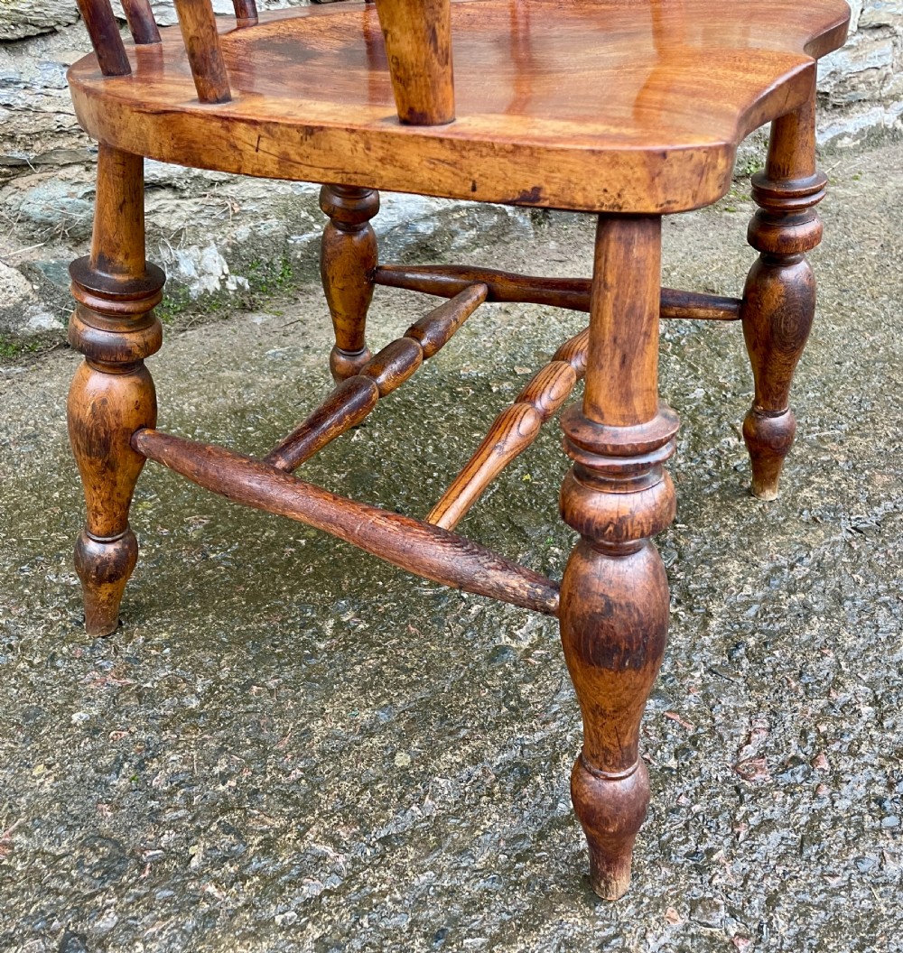Antique Elm Captains Chair View XIV