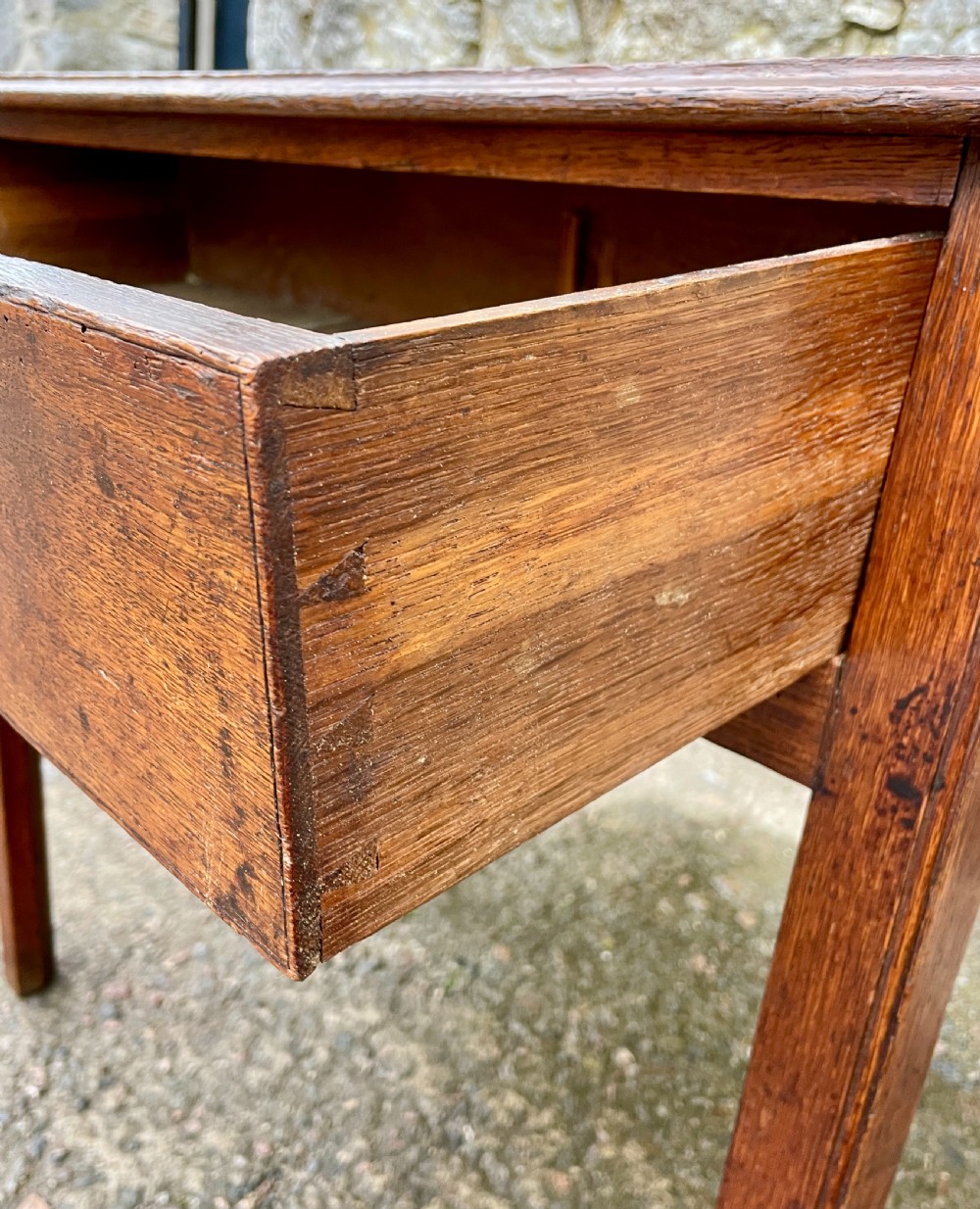Georgian Oak Side Table View V