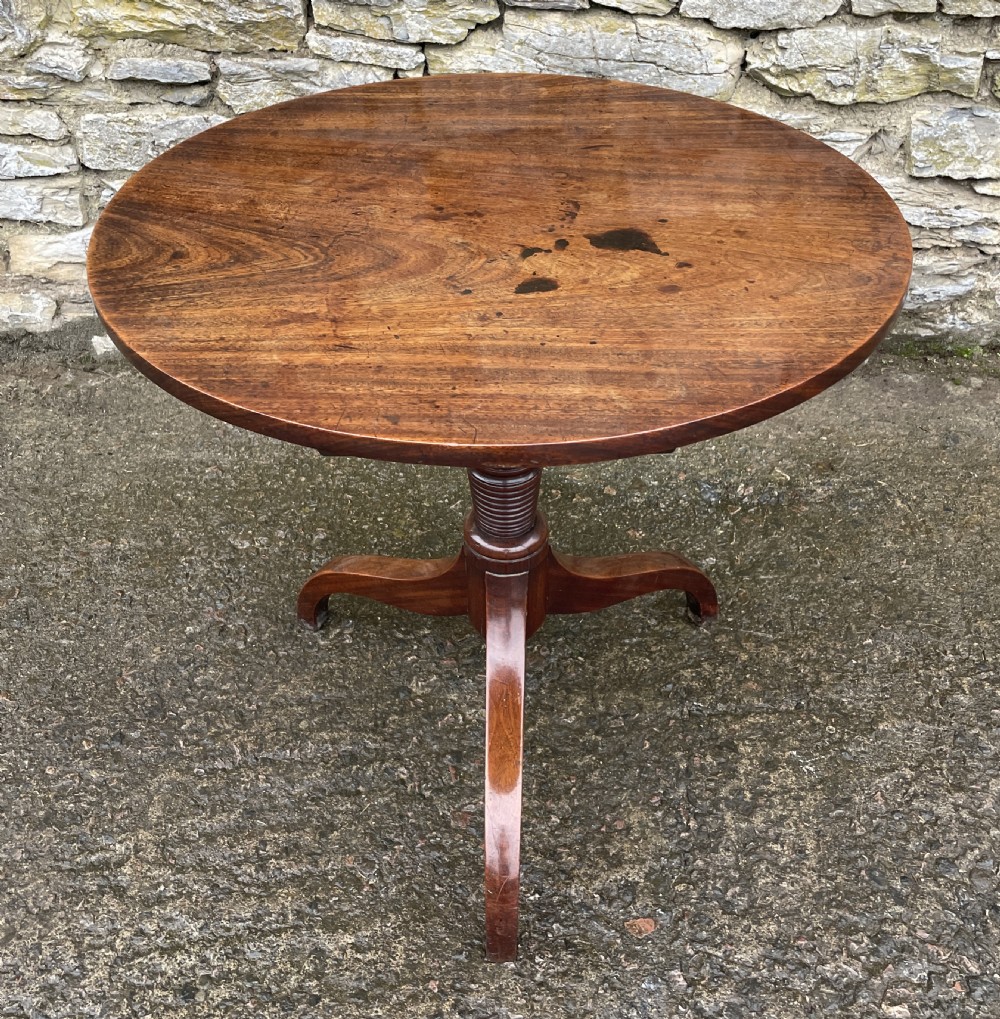 Georgian Mahogany Tilt Top Table View II