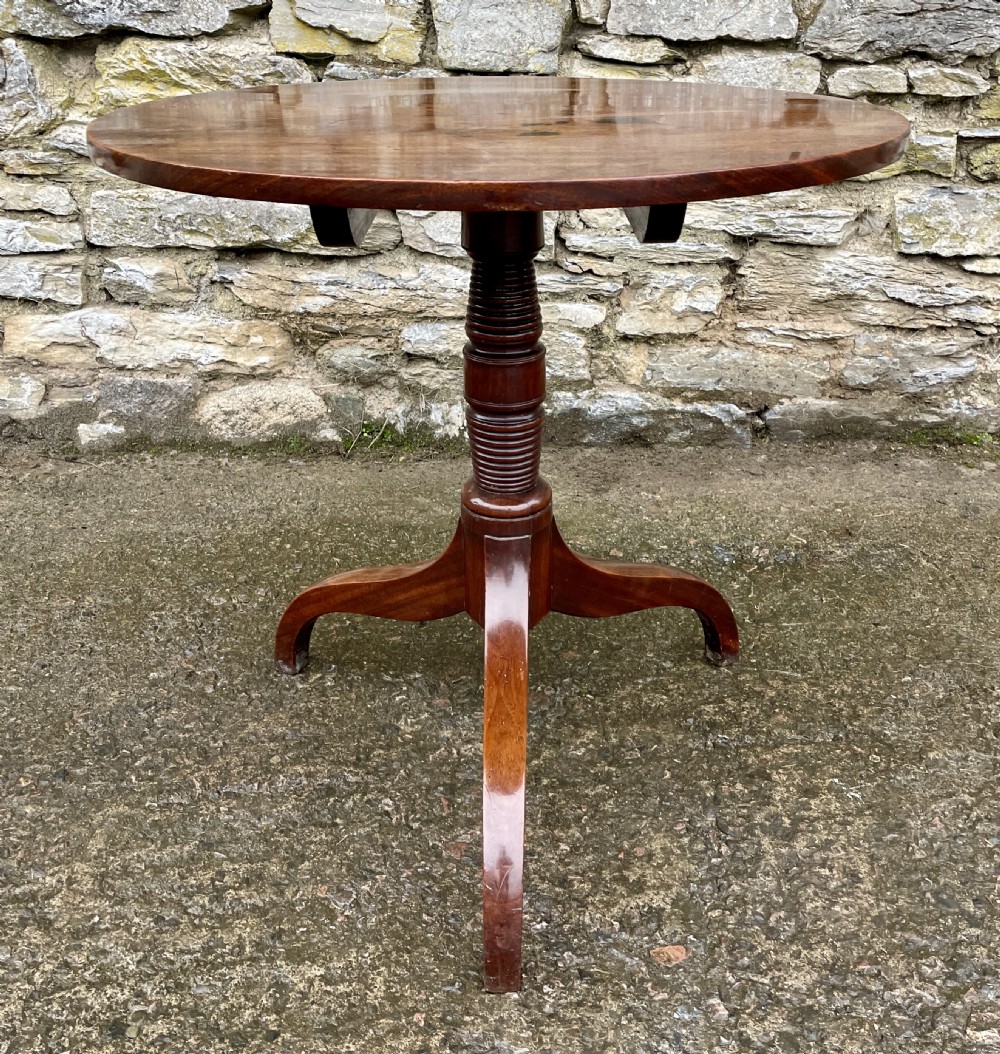 Georgian Mahogany Tilt Top Table View III