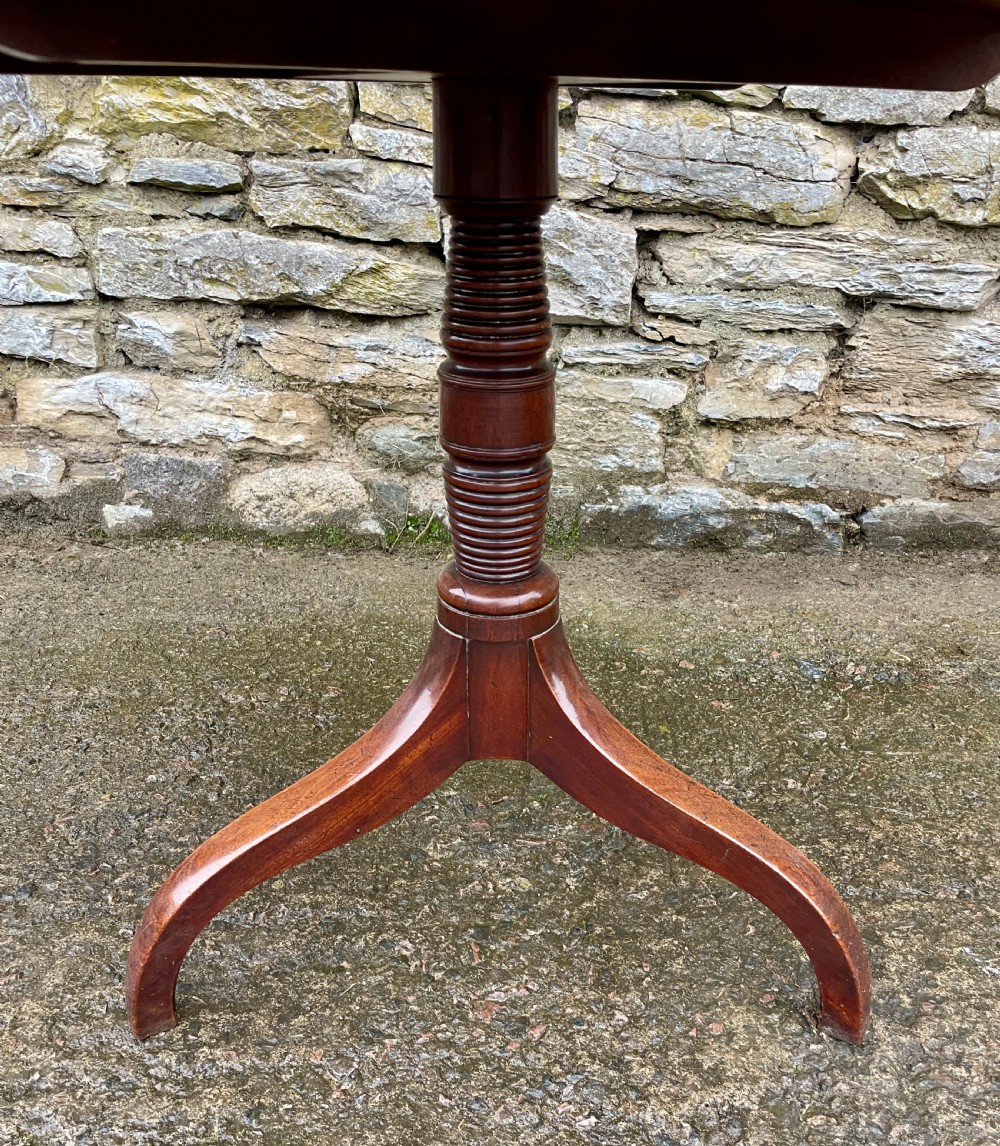Georgian Mahogany Tilt Top Table View IV