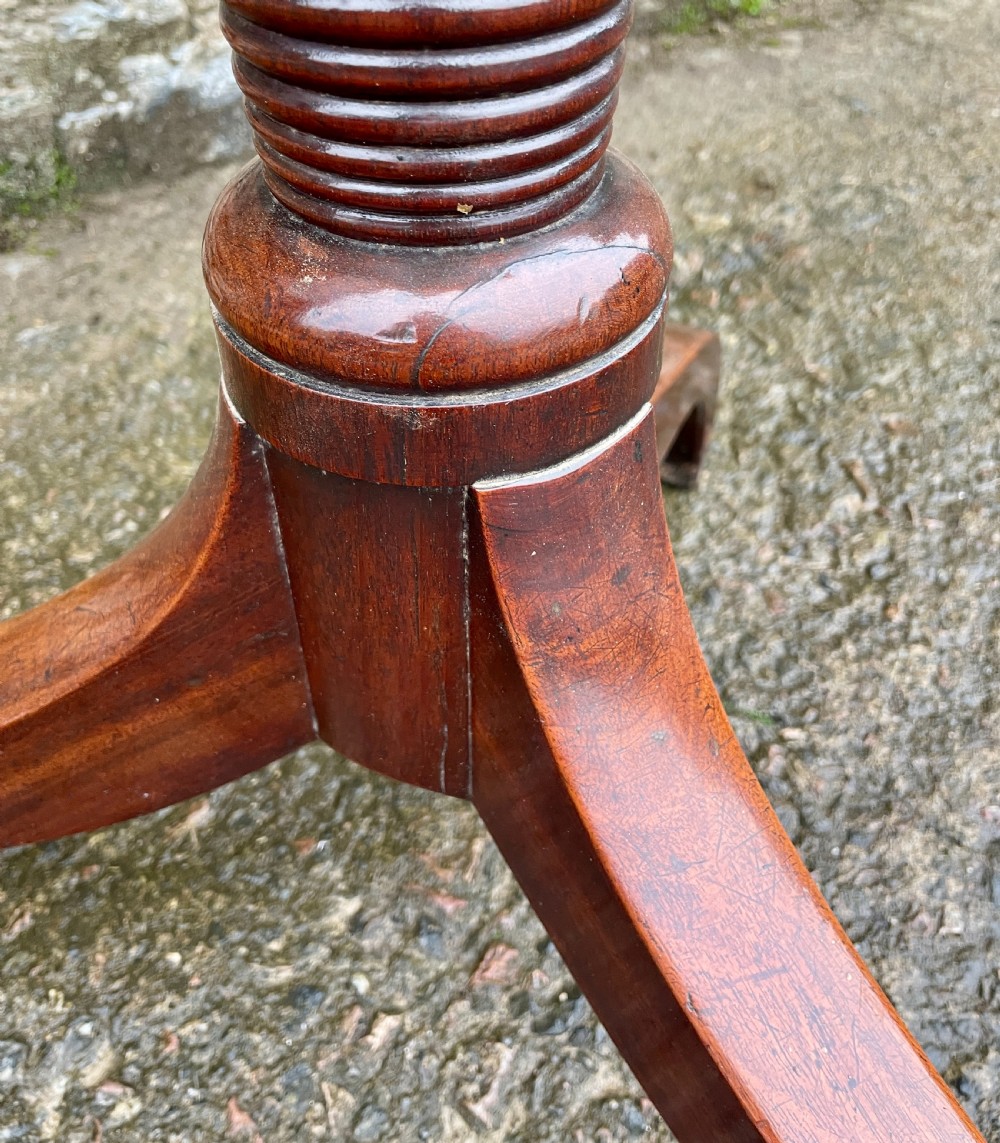 Georgian Mahogany Tilt Top Table View V