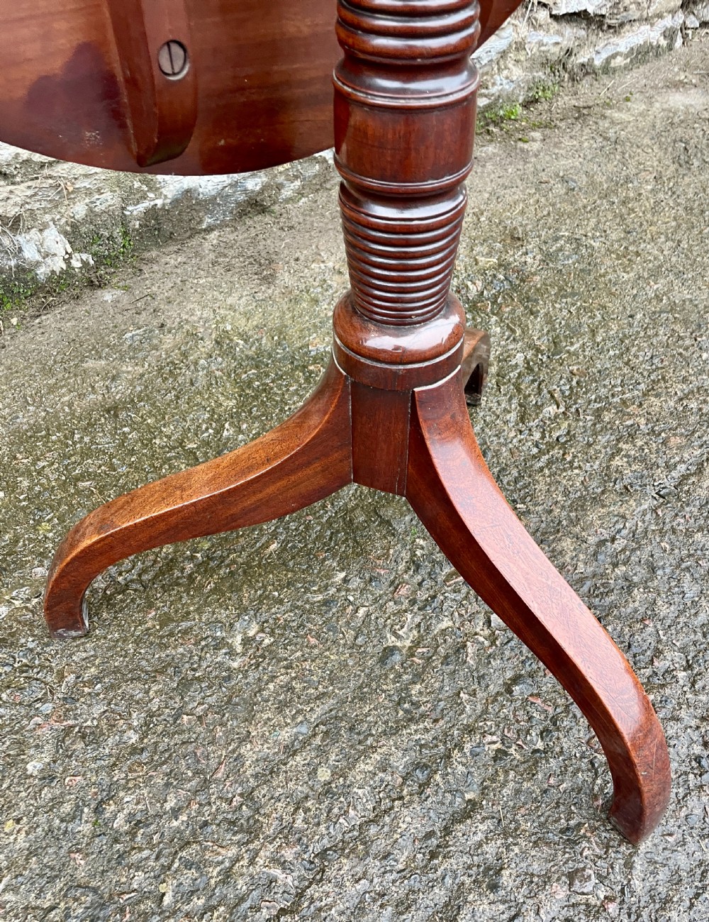 Georgian Mahogany Tilt Top Table View VI