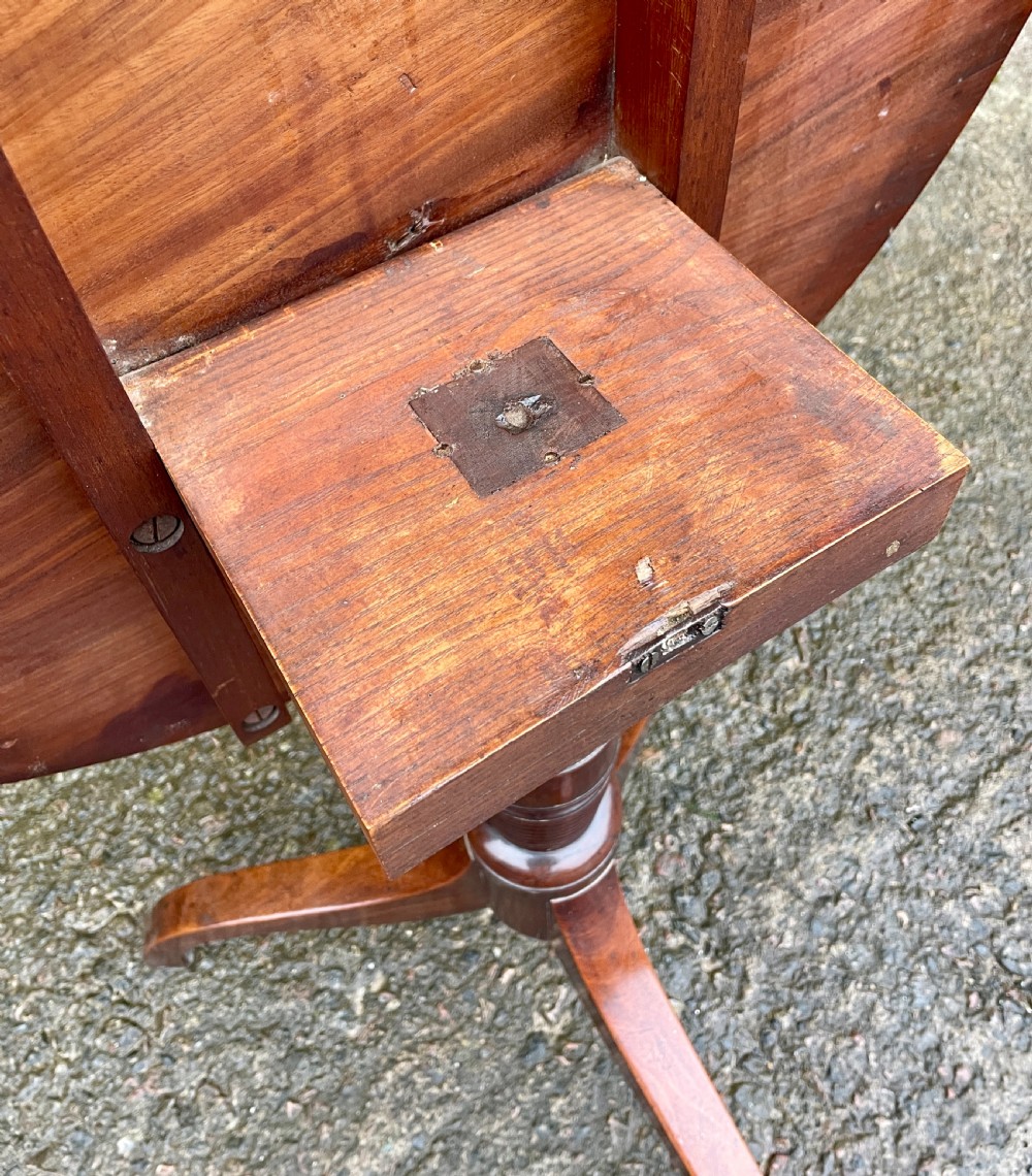 Georgian Mahogany Tilt Top Table View VII