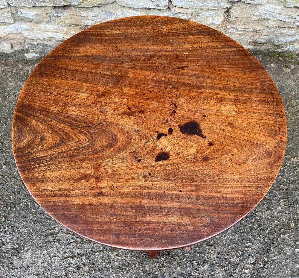 Georgian Mahogany Tilt Top Table View IX