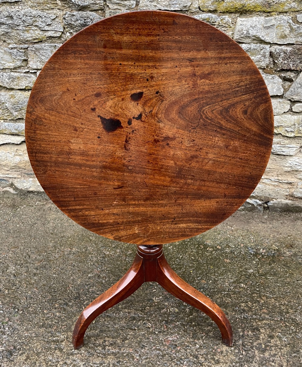 Georgian Mahogany Tilt Top Table View X