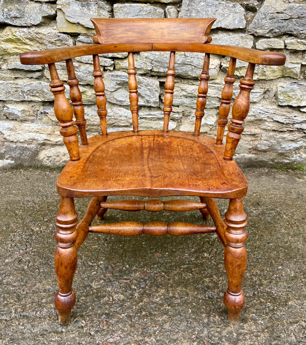 Antique Elm Captains Chair View II